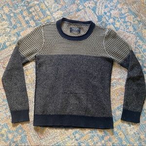 Allsaints Spitalfields Crochet Metallic Sweater